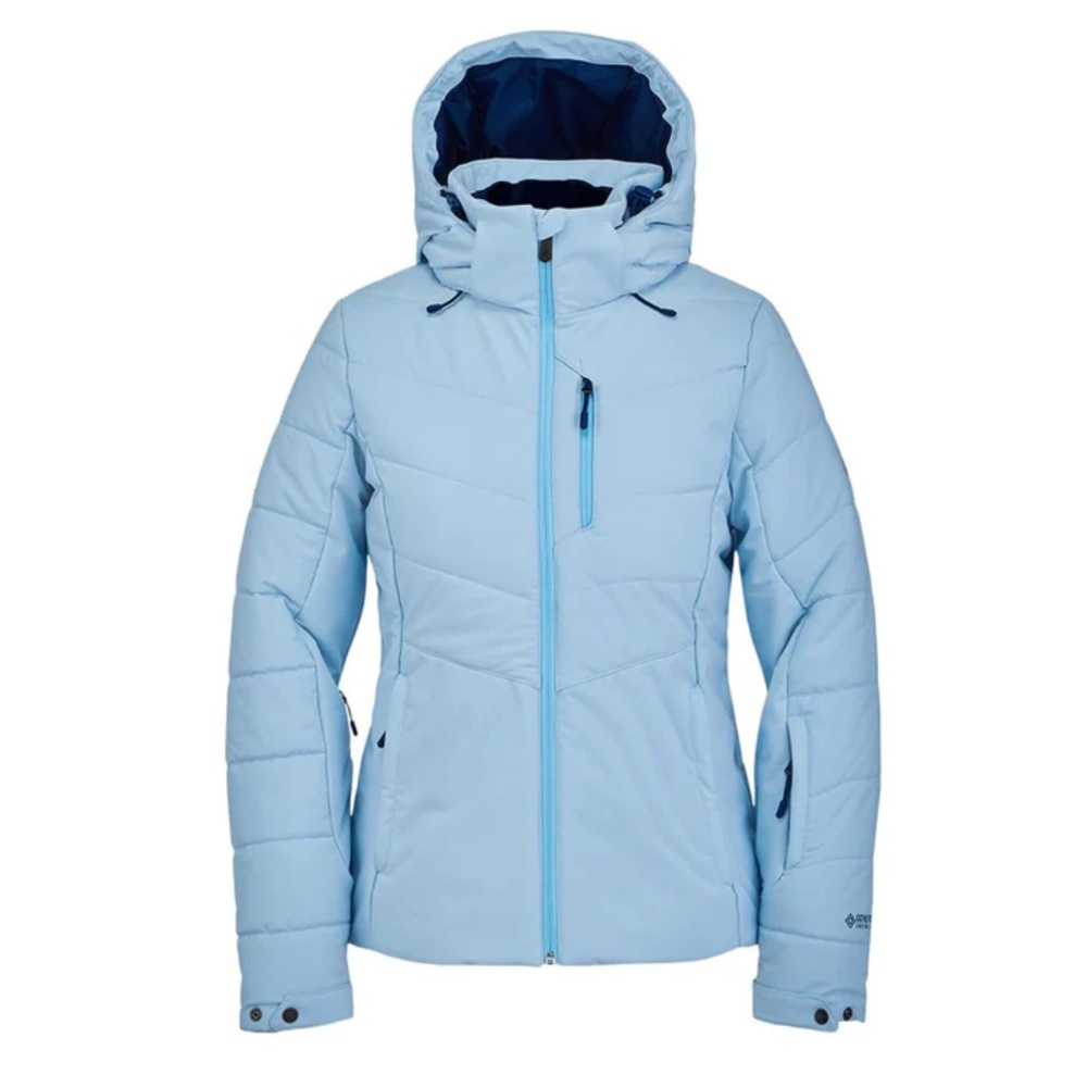 SPYDER Woman’s Blue Insulated Coat with Faux Fur Hood
